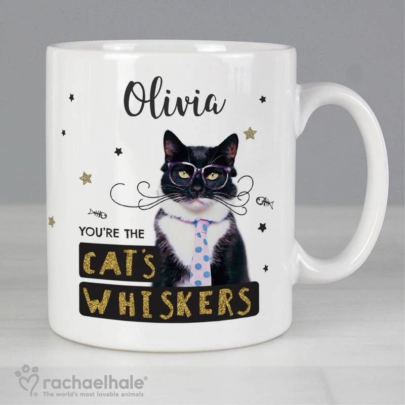 Personalised Rachael Hale 'You're The Cat's Whiskers' Mug