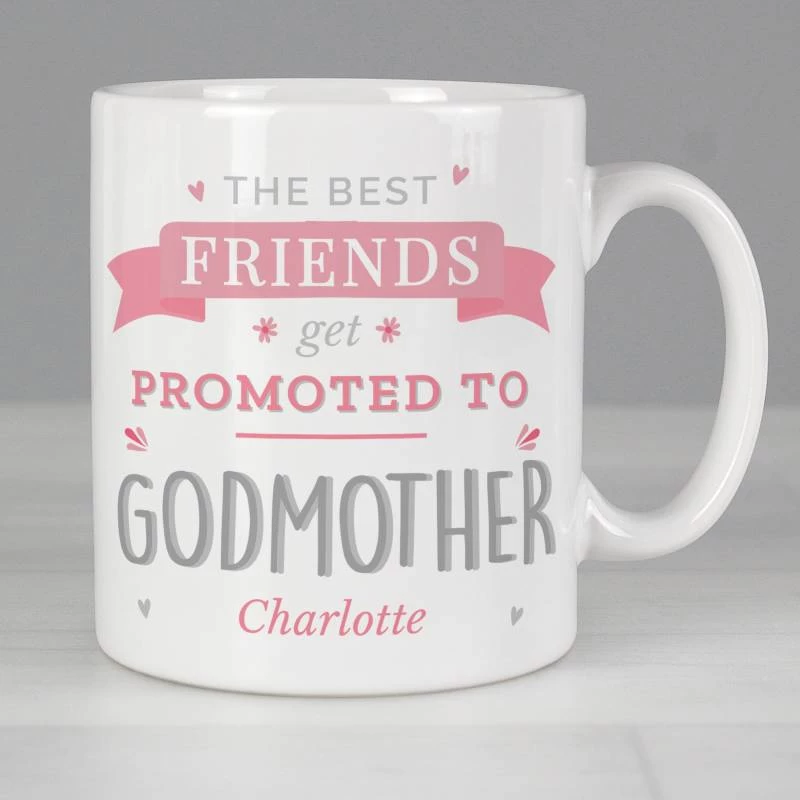 Personalised Pink Promoted To Mug - Image 3
