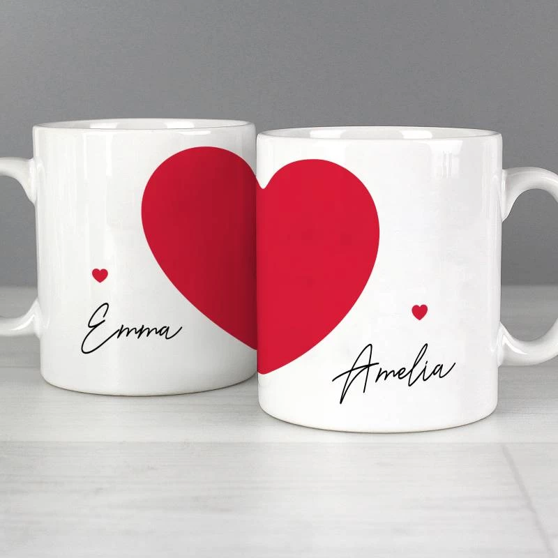 Personalised Two Hearts Mug Set - Image 3