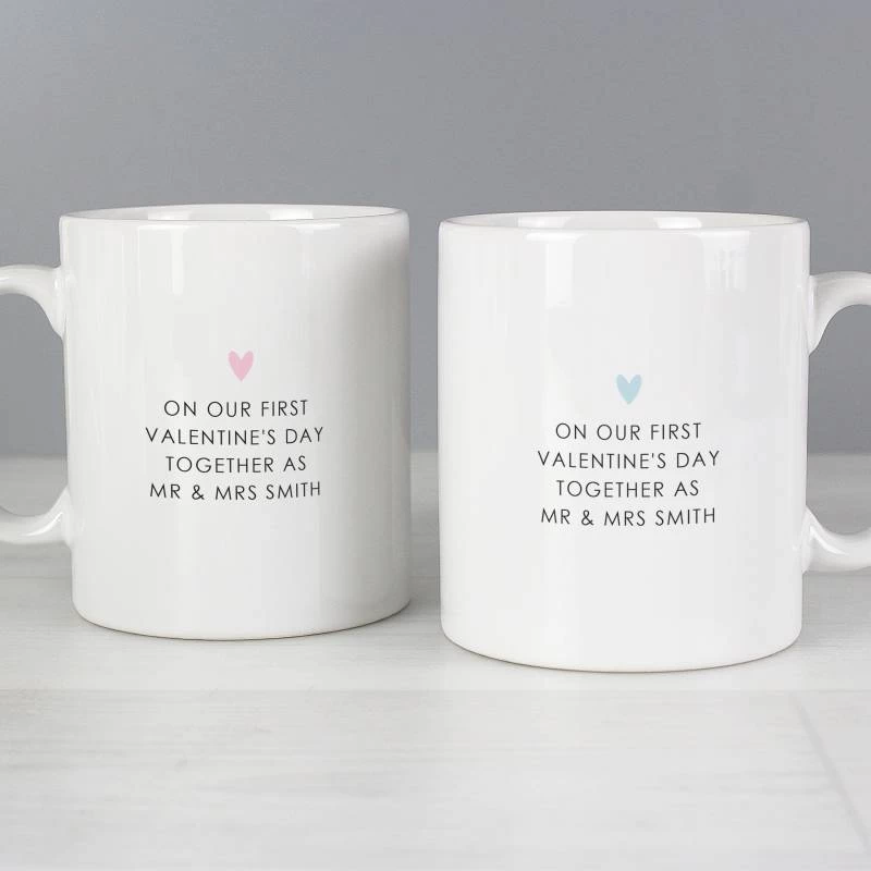 Personalised Hubby & Wifey Mug Set - Image 2
