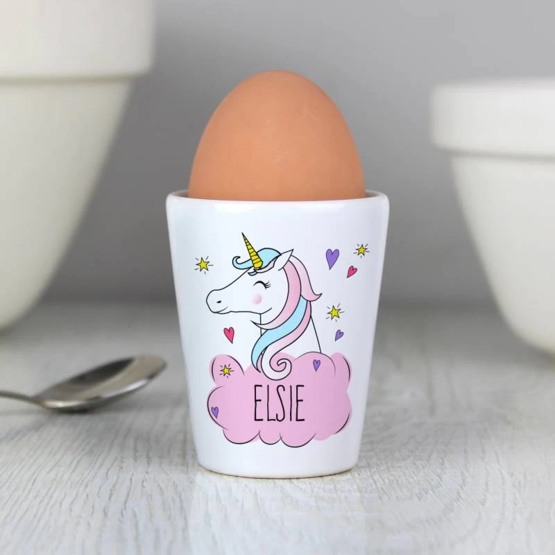 Personalised Unicorn Egg Cup - Image 3