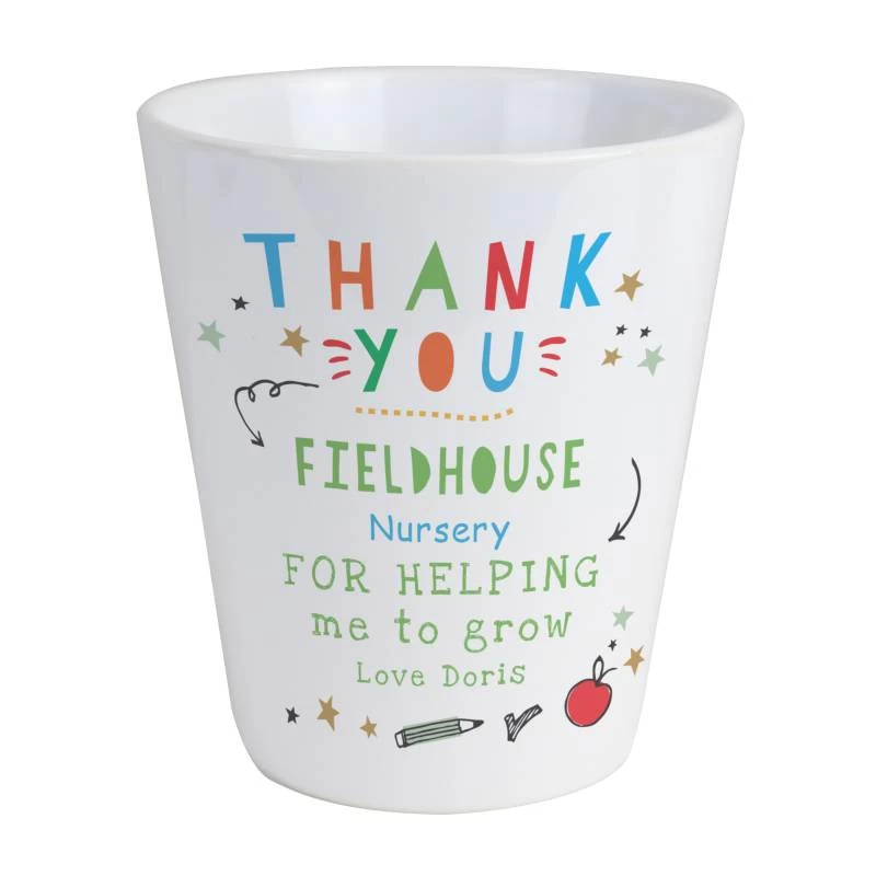 Personalised Thank You Teacher Plant Pot - Image 3