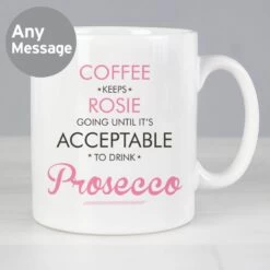 Personalised Acceptable To Drink Mug
