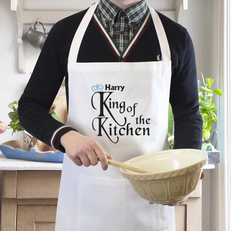 Personalised King Of The Kitchen Apron