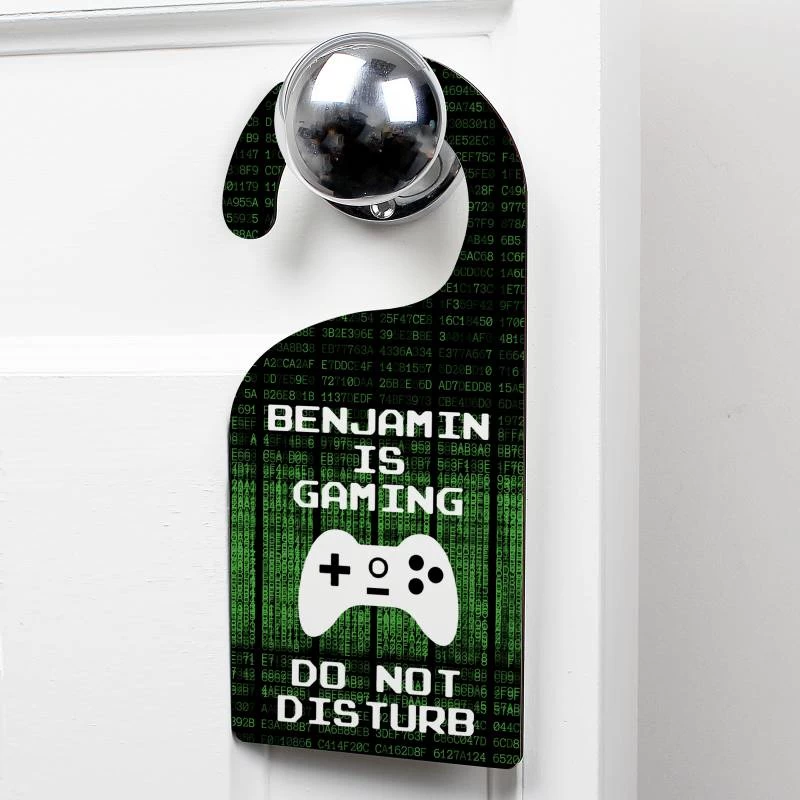 Personalised Gaming Door Hanger - Image 2