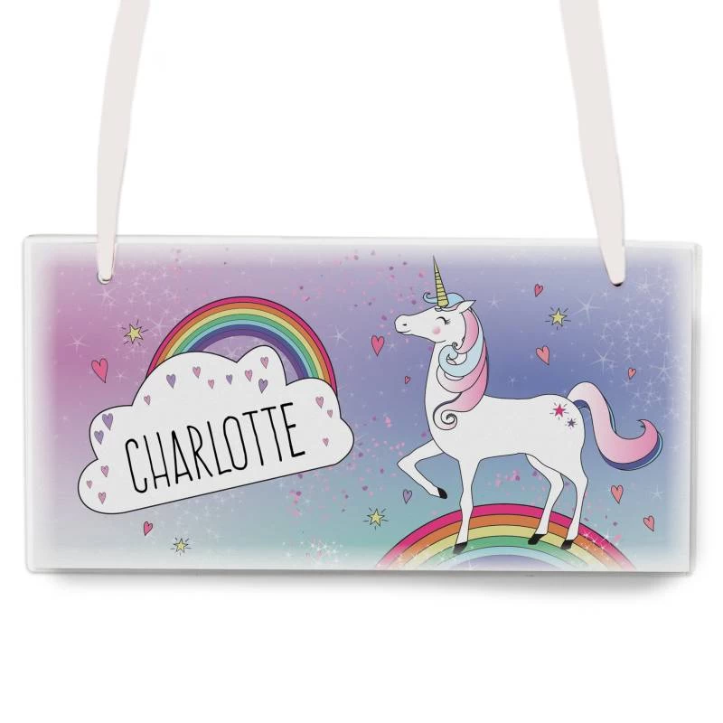 Personalised Unicorn Wooden Sign - Image 2