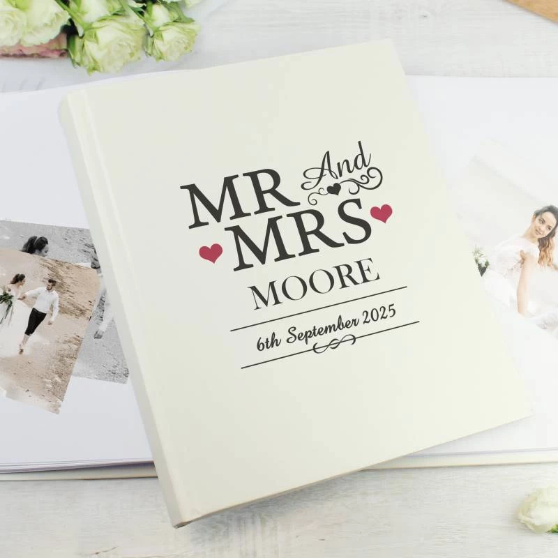 Personalised Mr & Mrs Traditional Album - Image 2