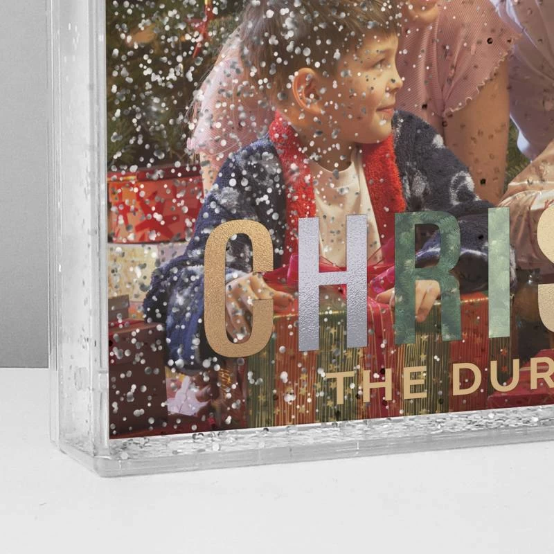 Personalised Christmas 6x4 Glitter Shaker Photo Frame - Image 3