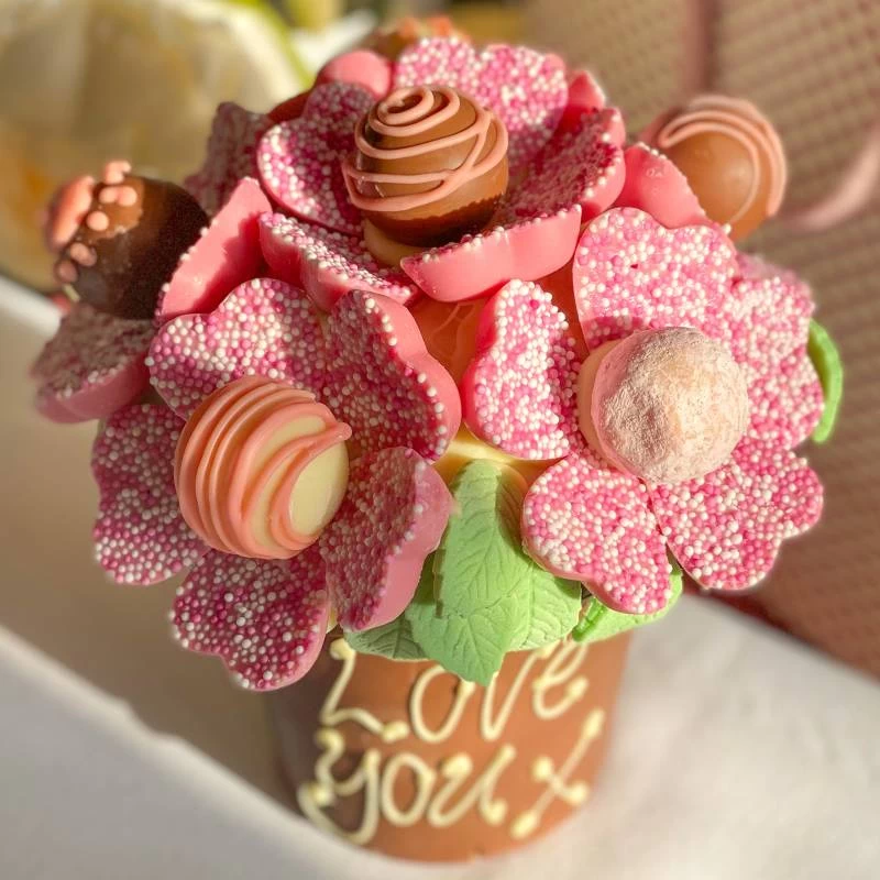 Pink Chocolate Smash Flower Pot - Image 2