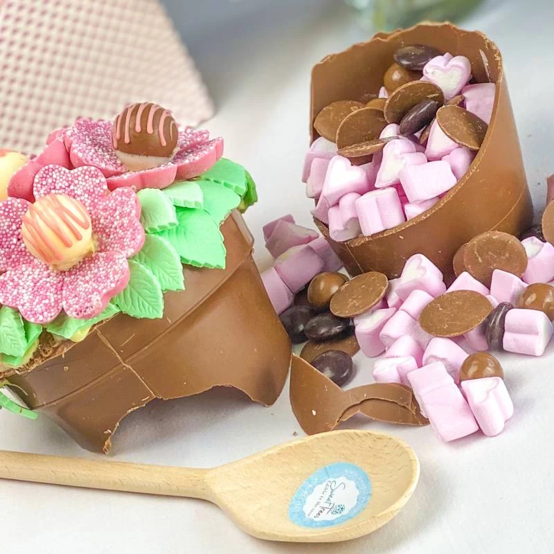 Pink Chocolate Smash Flower Pot - Image 3