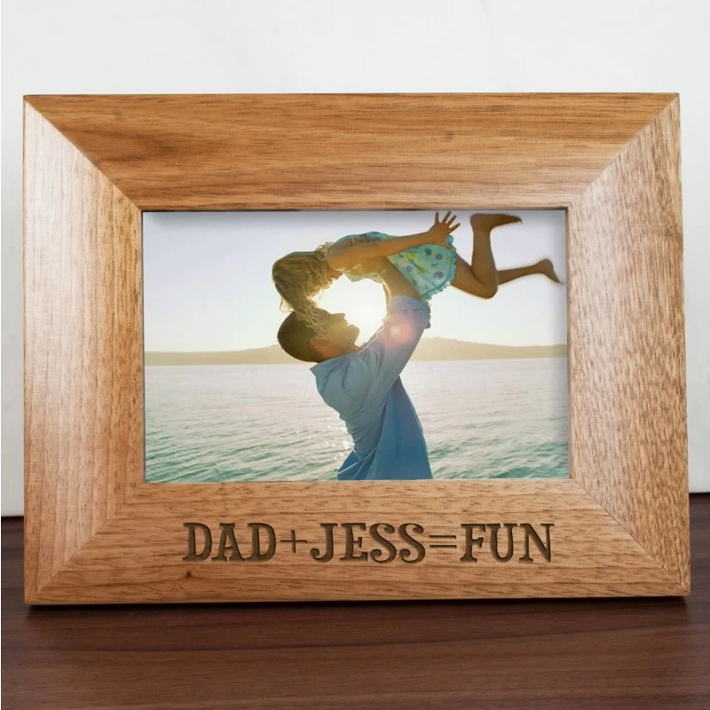 Personalised Fun With Dad Engraved Photo Frame