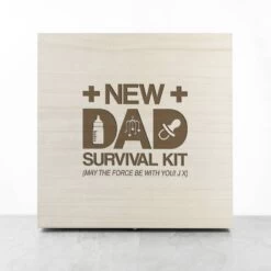 Personalised New Dad Survival Kit Box