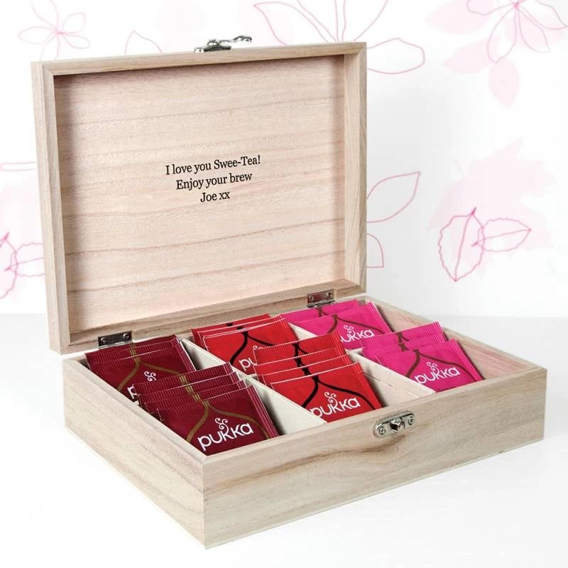 Personalised Tea Box With Name - Image 2