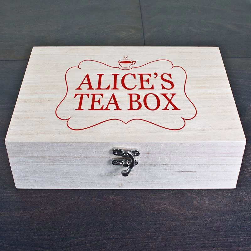 Personalised Tea Box With Name - Image 3