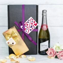 Valentines Day Prosecco And Belgian Chocolates Hamper