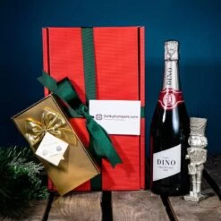 Christmas Prosecco And Belgian Chocolates Hamper